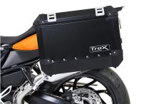 Hliníkové kufry TRAX ION sada 37 l a 45 l, černé, BMW F800 R (09-) / F800GT (12-16)