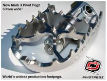 Stupačky Pivot Pegz WIDE MK3 pro BMW R 1200 GS LC/ Adv. LC ,stříbrné